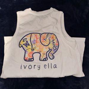 ivory ella tank, size xs